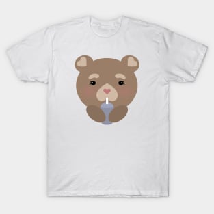 Drinking cute bear T-Shirt